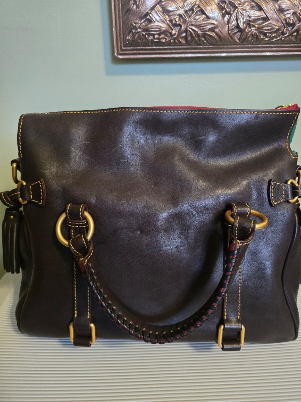 Pre-Loved Dooney & Burke Florentine Large Satchel - Picture 2 of 7